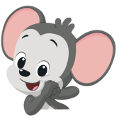 ABC Mouse peeking out.