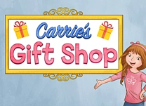 Help Carrie count the money she made at her gift shop.
