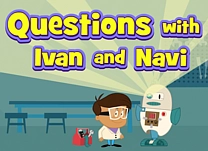Help Ivan teach his robot Navi how to rearrange simple sentences to make questions.