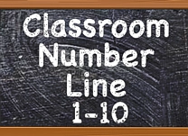 Practice counting by choosing numbers on a number line to reveal groups of 1 to 10 objects.