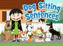 Help Penelope finish her dog-sitting flyers by creating sentences with correct subject-verb agreement.