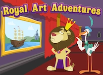 Help King Richard make his paintings more interesting by choosing words that make their captions more exciting.