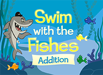Learn about addition by helping Coach Shark line up groups of fish for the big race.