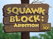 details of game - Squawk Block: Addition, Up to 10!