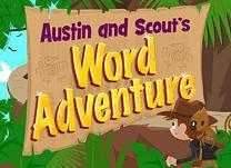 Help Austin and Scout find the lost city by constructing two-syllable words from their components.