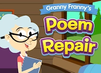 Help Granny Franny complete her poems by choosing the correct words to complete sentences.