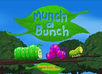Practice subtraction by counting the leaves before and after the caterpillar munches a bunch.