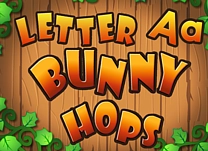 Practice recognizing the letter <span class="aofl-italics">A</span> while helping a bunny hop through a maze.