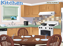 Explore this illustration of a kitchen to learn the names of some things found there.