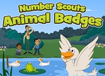 Help the Number Scouts earn their animal observation badges by answering word problems.