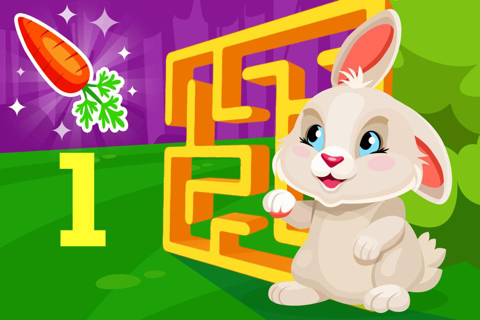 ၄၃うさぎ၄၃ページ✨ Bunny Hops Maze Number 1 | ABCmouse