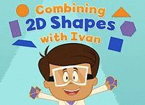 Combine simple 2D shapes to make more complex shapes.
