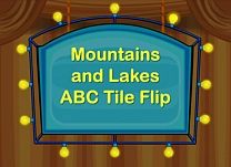 details of game - Mountains and Lakes ABC Tile Flip