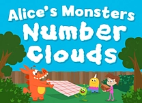Help Alice and her Monsters add three or four single-digit numbers by using the strategy of making tens.