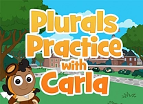Help Carla the Cartographer complete her sticker book by adding <span class="aofl-italics">-s</span> or <span class="aofl-italics">-es</span> to form correct plural nouns.