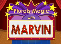 Help Marvin the Magician with his magic show by adding <span class="aofl-italics">-s</span> or <span class="aofl-italics">-es</span> to form correct plural nouns.