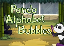 Pop bubbles containing the letters that match the sound heard in the game.