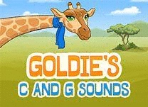 Practice identifying words that contain the hard and soft sounds of the letters <span class="aofl-italics">c</span> and <span class="aofl-italics">g</span> with Goldie the giraffe.