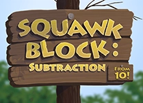 details of game - Squawk Block: Subtraction, From 10