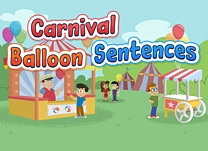 Try to win balloons at the carnival by selecting the singular noun that needs an apostrophe and <span class="aofl-italics">s</span> to shorten each sentence.