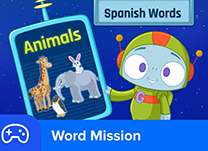 details of game - Spanish Word Mission: Animal Words
