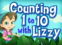 details of game - Counting 1 to 10 with Lizzy