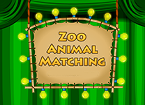 Match pictures of zoo animals with the letters they start with, then build a jigsaw puzzle of a zoo scene.