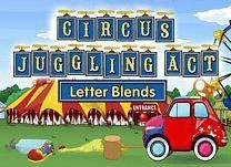 Choose words beginning with the letters <span class="aofl-italics">th, sh,</span> and <span class="aofl-italics">ch</span> in this circus game.