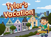 Help Tyler write a letter to his friend, Monica, by choosing words with the vowel-consonant-silent-e spelling pattern to complete sentences.