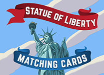 details of game - Statue of Liberty Matching Cards
