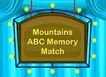 Find matching things found in the mountains that begin with specific letters of the alphabet.