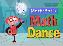 Help Math-Bot install dance moves by &ldquo;counting on&rdquo; to solve double-digit addition problems where regrouping is necessary.