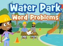 Help Jessie build her water park by solving one-step word problems involving addition and subtraction.