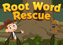 Help Austin rescue Scout by selecting the root word for the adjectives displayed.