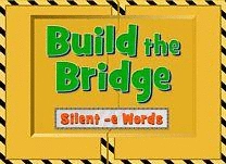 Help construct a bridge by choosing silent <span class="aofl-italics">-e</span> words with long vowel sounds.