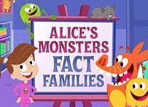 Help Alice&rsquo;s monsters form correct addition and subtraction equations within number families.
