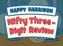 Help Happy Harrison host a game show in which Murphy competes for the grand prize by modeling three-digit numbers using base-10 blocks.