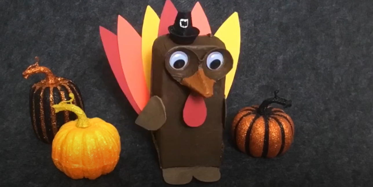Easy Thanksgiving Craft for Kids: Egg Carton Turkey