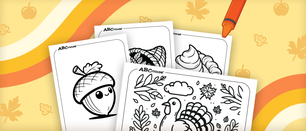 Thanksgiving Easy Coloring Pages for Toddlers & Preschoolers
