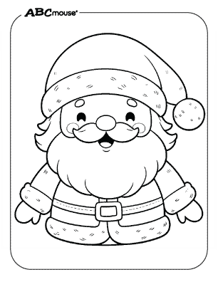 Jolly old St. Nickolas free coloring page. 