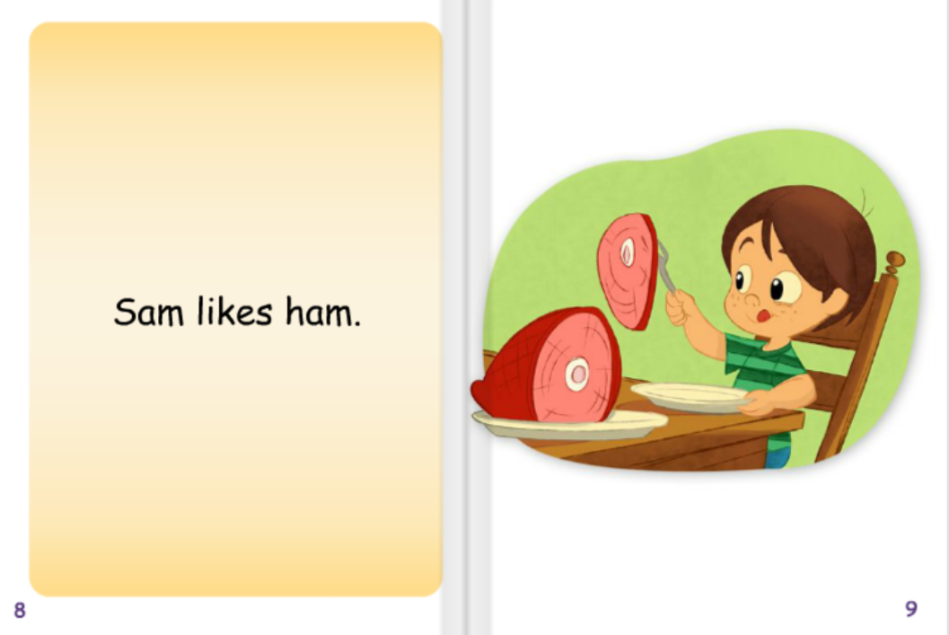 Ham with Jam online book in ABCmouse library. 