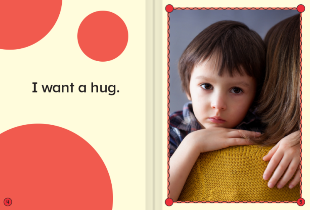 I want a hug book from ABCmouse online digital library. 
