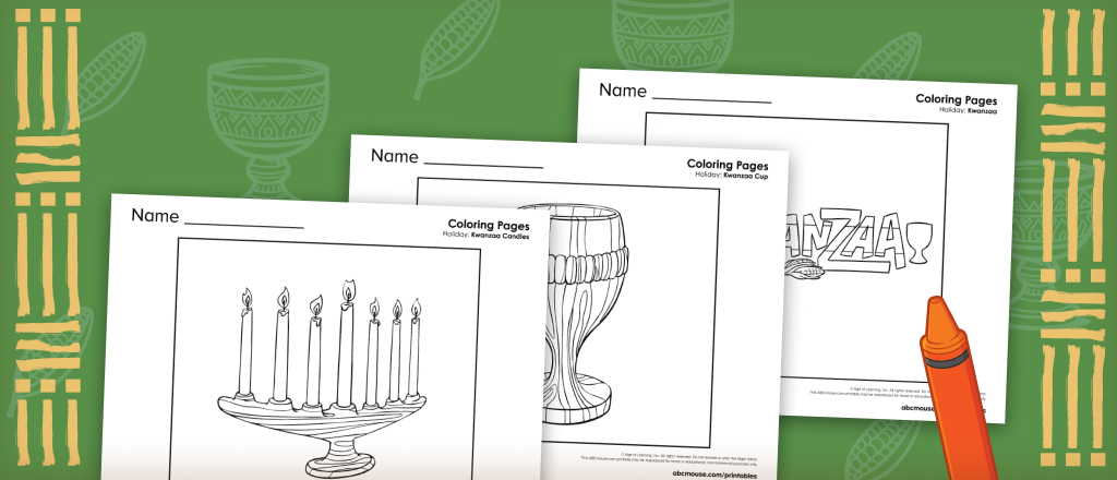 Free printable Kwanzaa coloring pages for kids from ABCmouse.com.