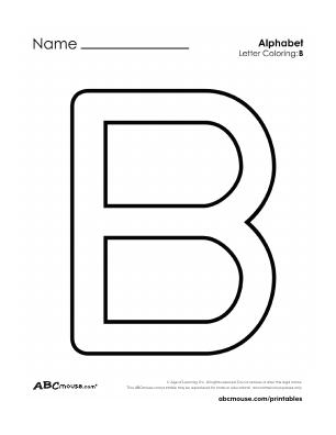 Free printable capital letter B worksheet from ABCmouse.com. 