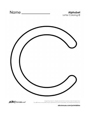 Free printable capital letter C worksheet from ABCmouse.com. 