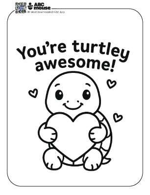 Free printable Valentine's Day coloring page.