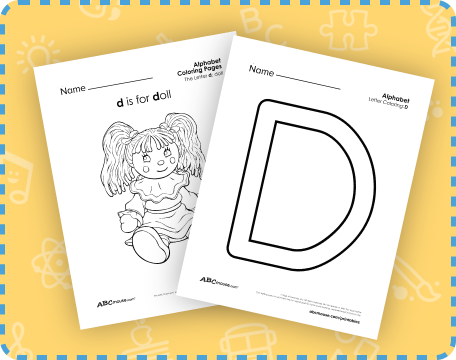 Free printable Letter D worksheets and coloring pages from ABCmouse.com.