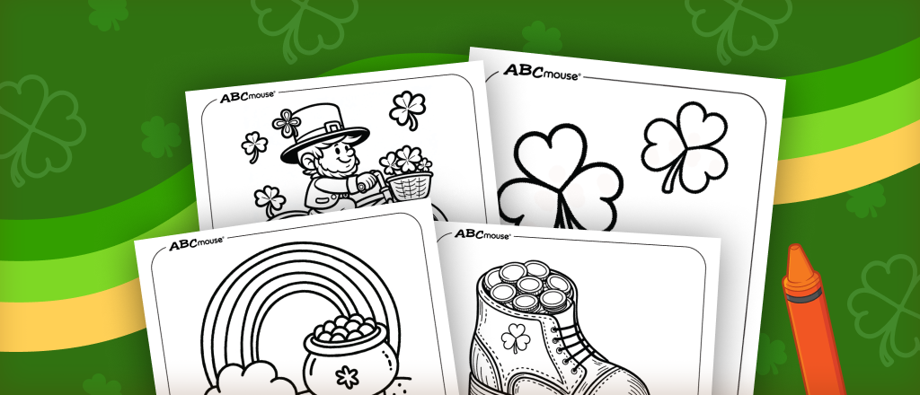 Free St. Patrick's Day printable coloring pages for kids from ABCmouse.com. 
