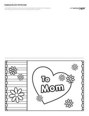 Free printable mother's day card from ABCmouse.com. 