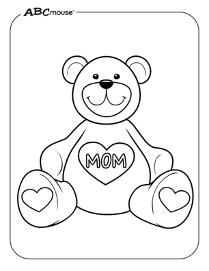 Free printable mother's day coloring page from ABCmouse.com. 